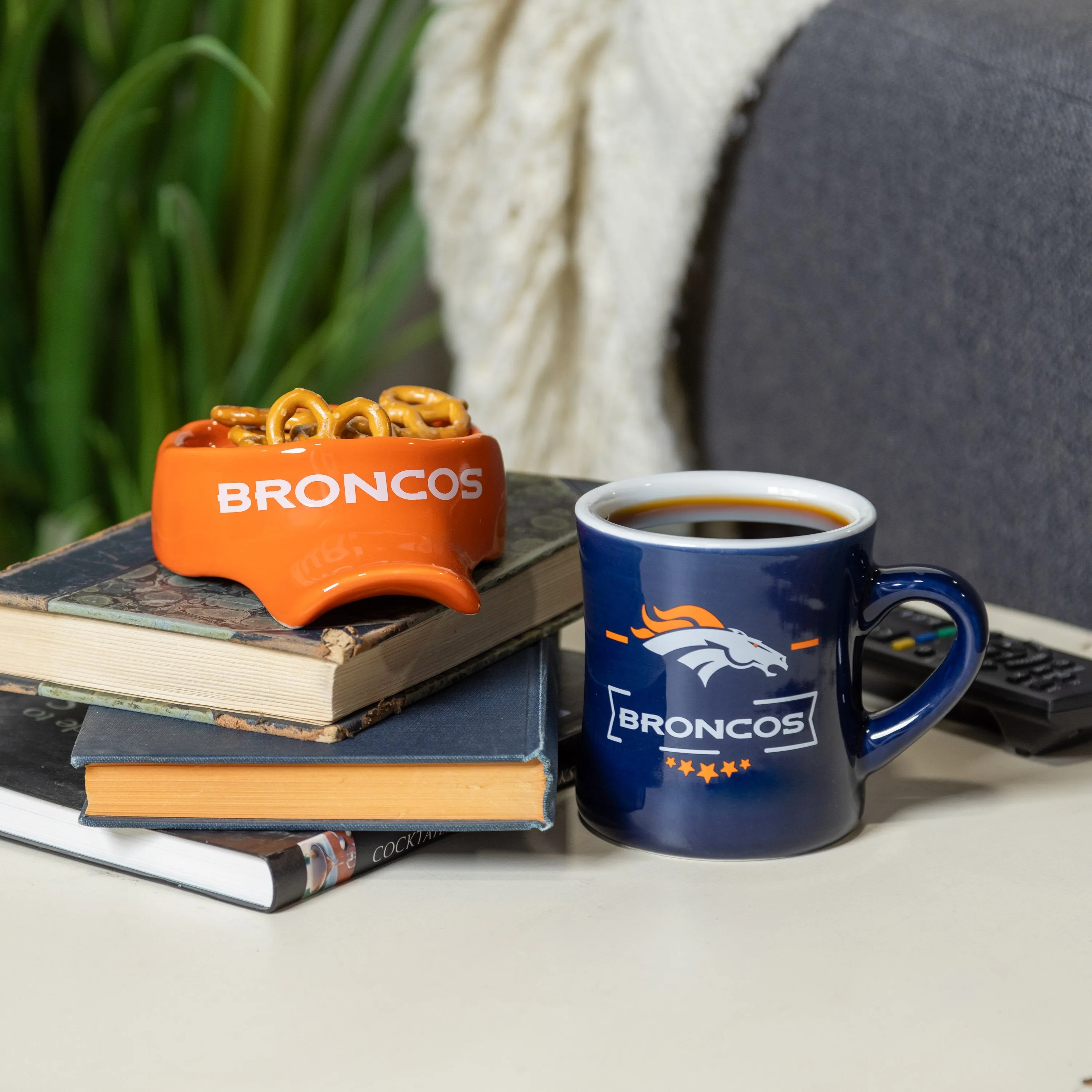 11oz. Ceramic Cup and Coaster Gift Set, Denver Broncos,3ccs3809