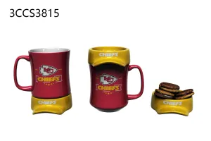 11oz. Ceramic Cup and Coaster Gift Set, Kansas City Chiefs,3ccs3815