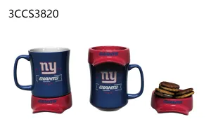 11oz. Ceramic Cup and Coaster Gift Set, New York Giants,3ccs3820