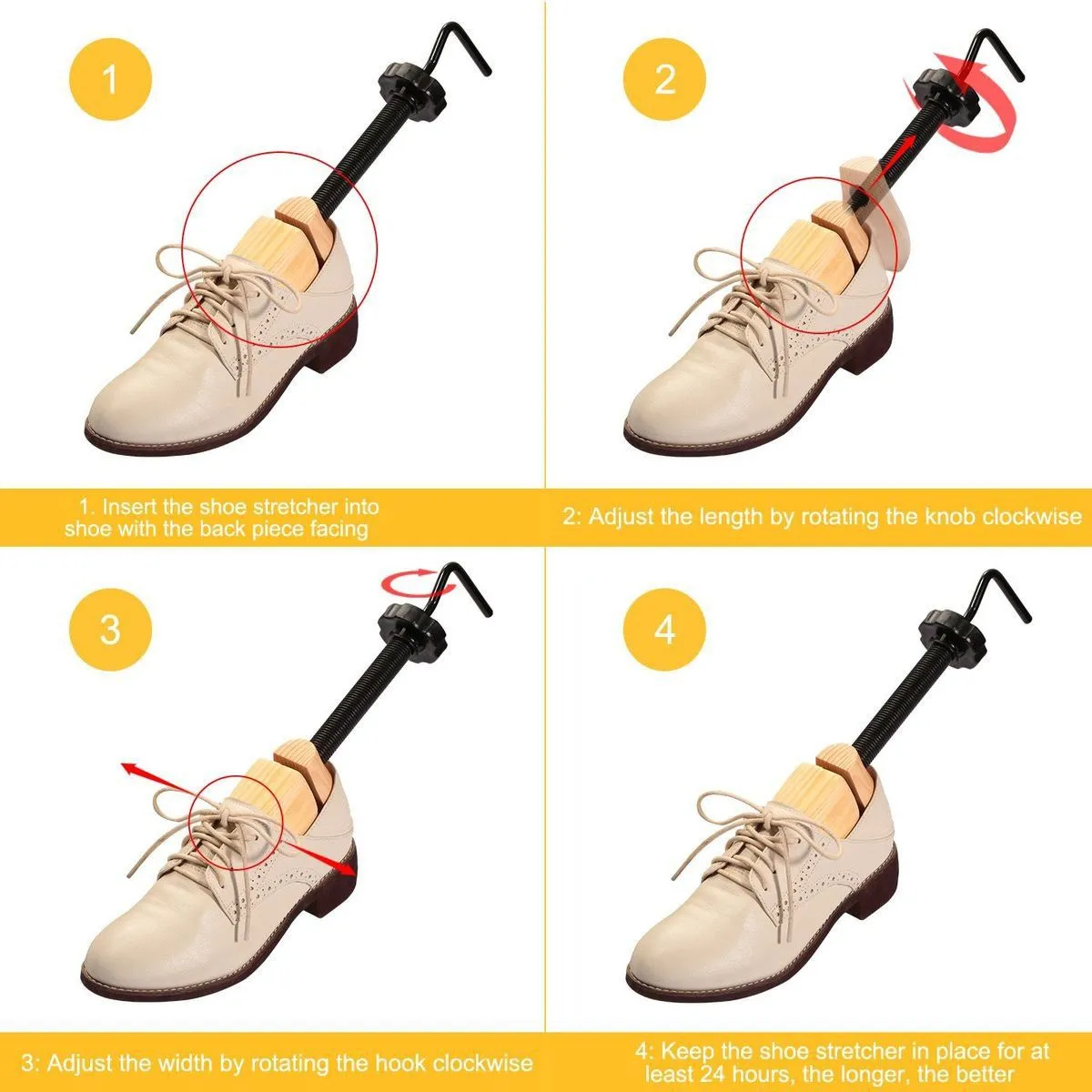 2-Piece: Shoe Stretcher 2-Way Shoe