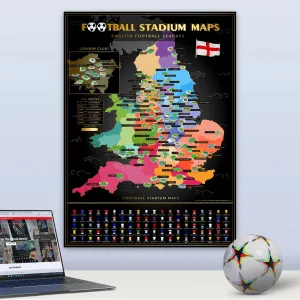 24/25 Football Stadium Scratch Map