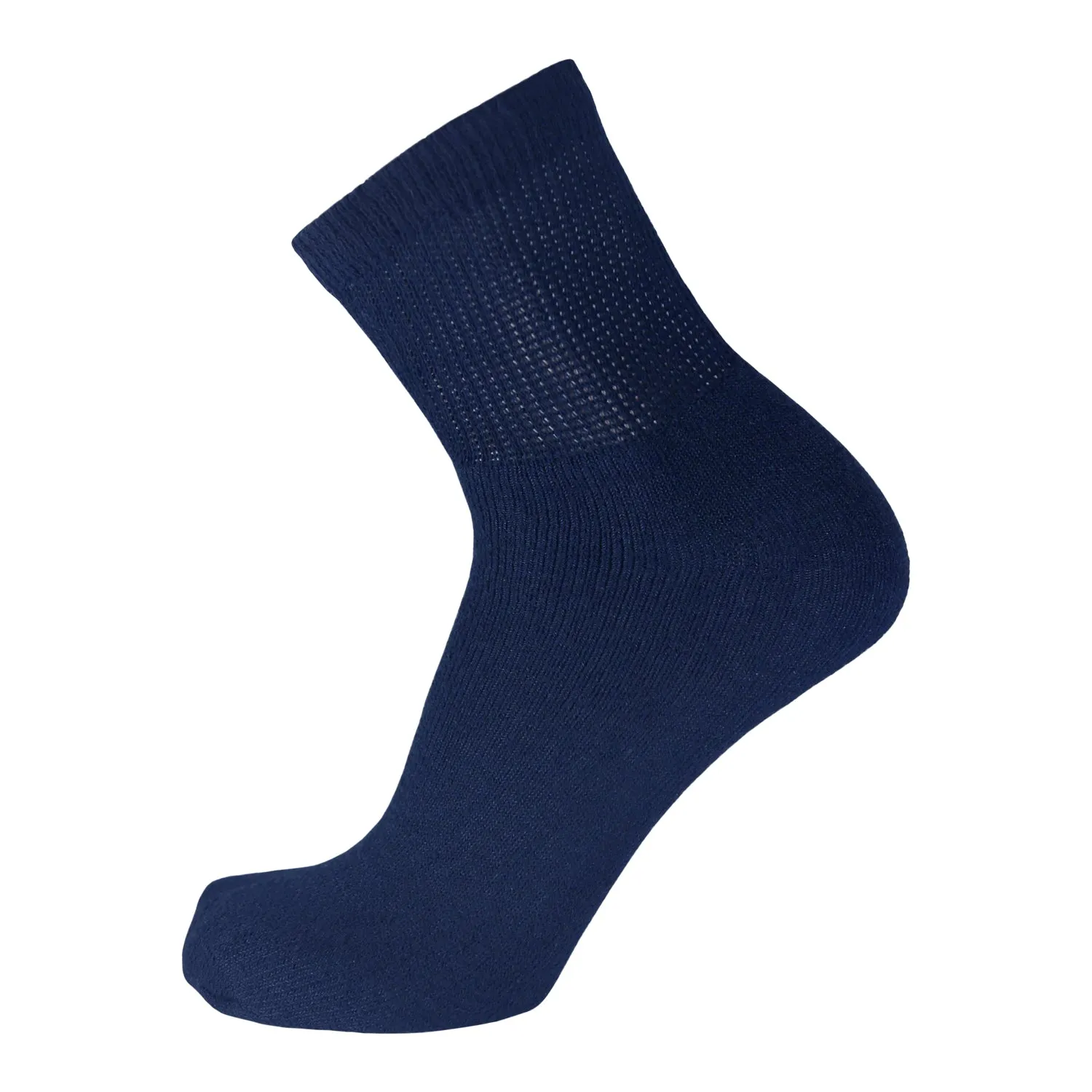 60 Pairs of Diabetic Low Cut Athletic Sport Ankle Socks (Navy)