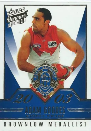 Adam Goodes, BG45, Brownlow Gallery, 2014 Select AFL Honours 1