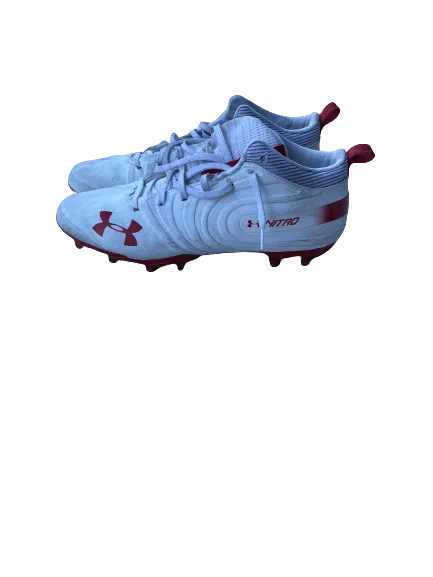 Adam Krumholz Wisconsin Football Game-Worn Cleats (Photo Matched)(Size 12.5)