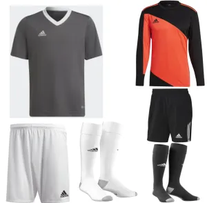 ADIDAS ENTRADA 22 SS KIT BUNDLE TEAM GREY