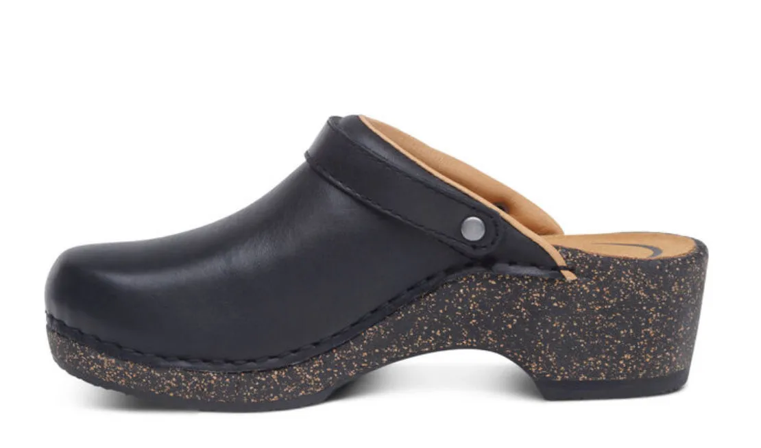 Aetrex Beckie Women’s Cork Clog Black