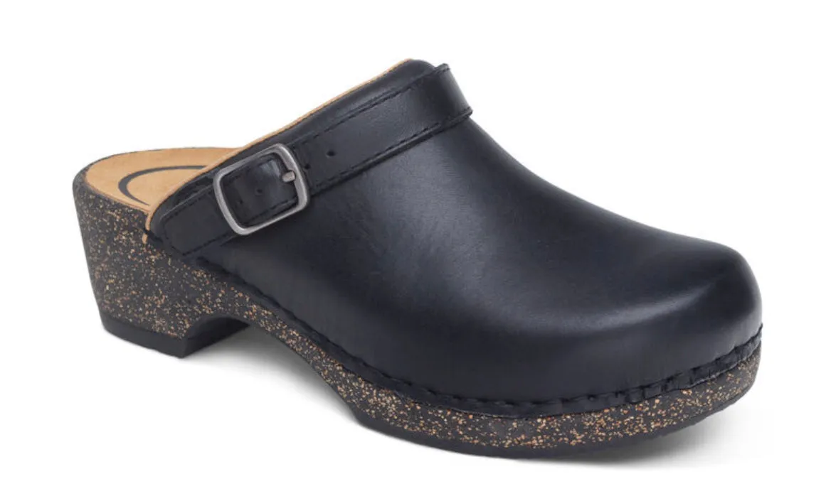 Aetrex Beckie Women’s Cork Clog Black