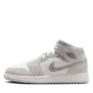 Air Jordan 1 Mid SE (GS) - Neutral Grey/Smoke Grey