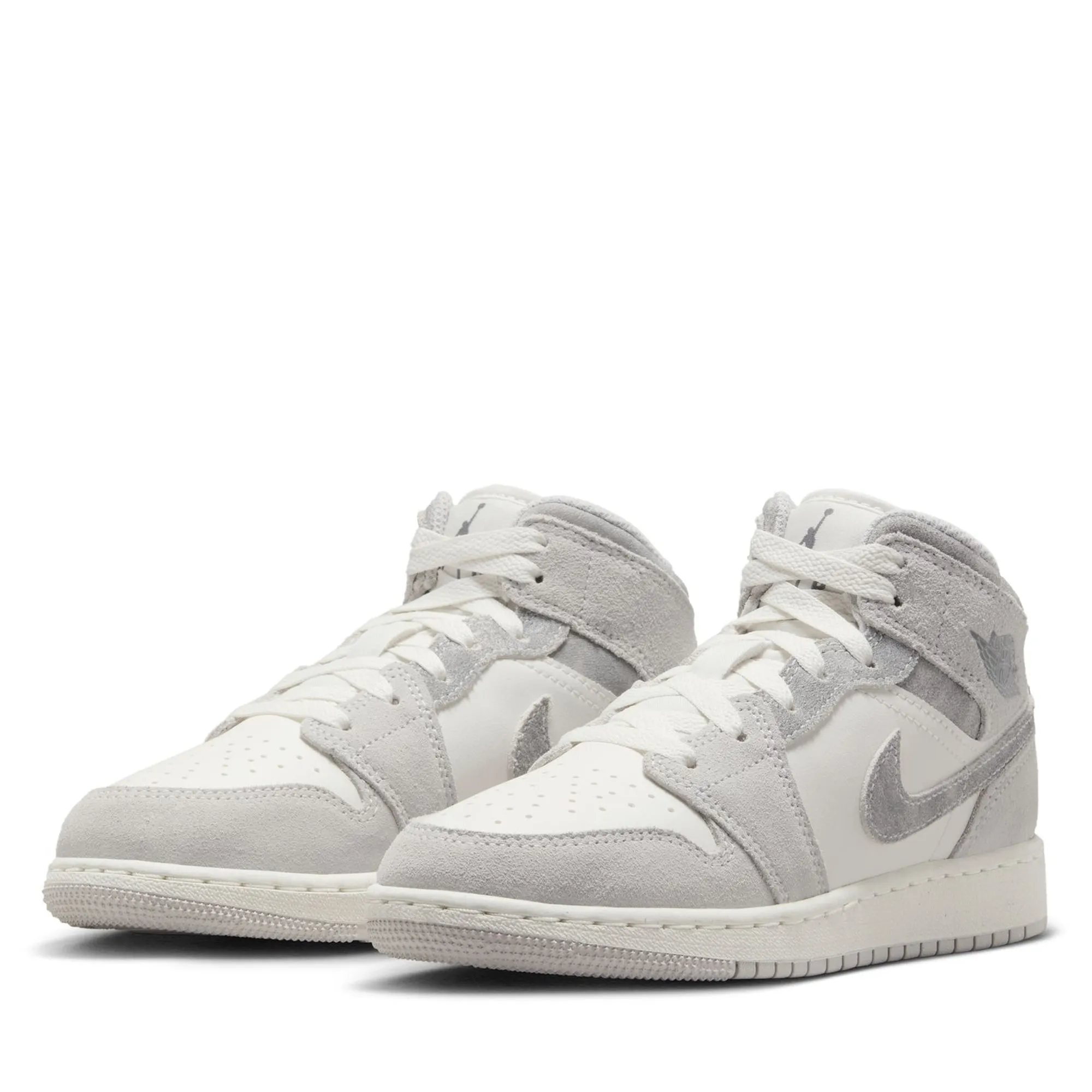 Air Jordan 1 Mid SE (GS) - Neutral Grey/Smoke Grey