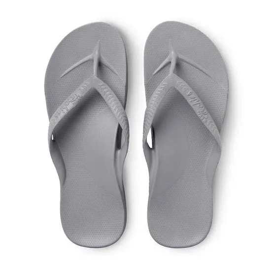 Archies Arch Support Flip Flops/Thongs - Grey