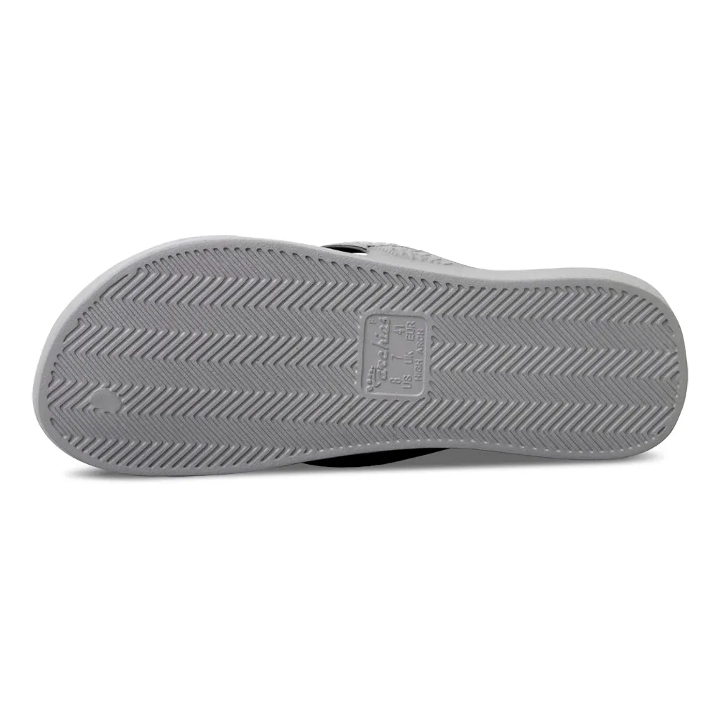 Archies Arch Support Flip Flops/Thongs - Grey