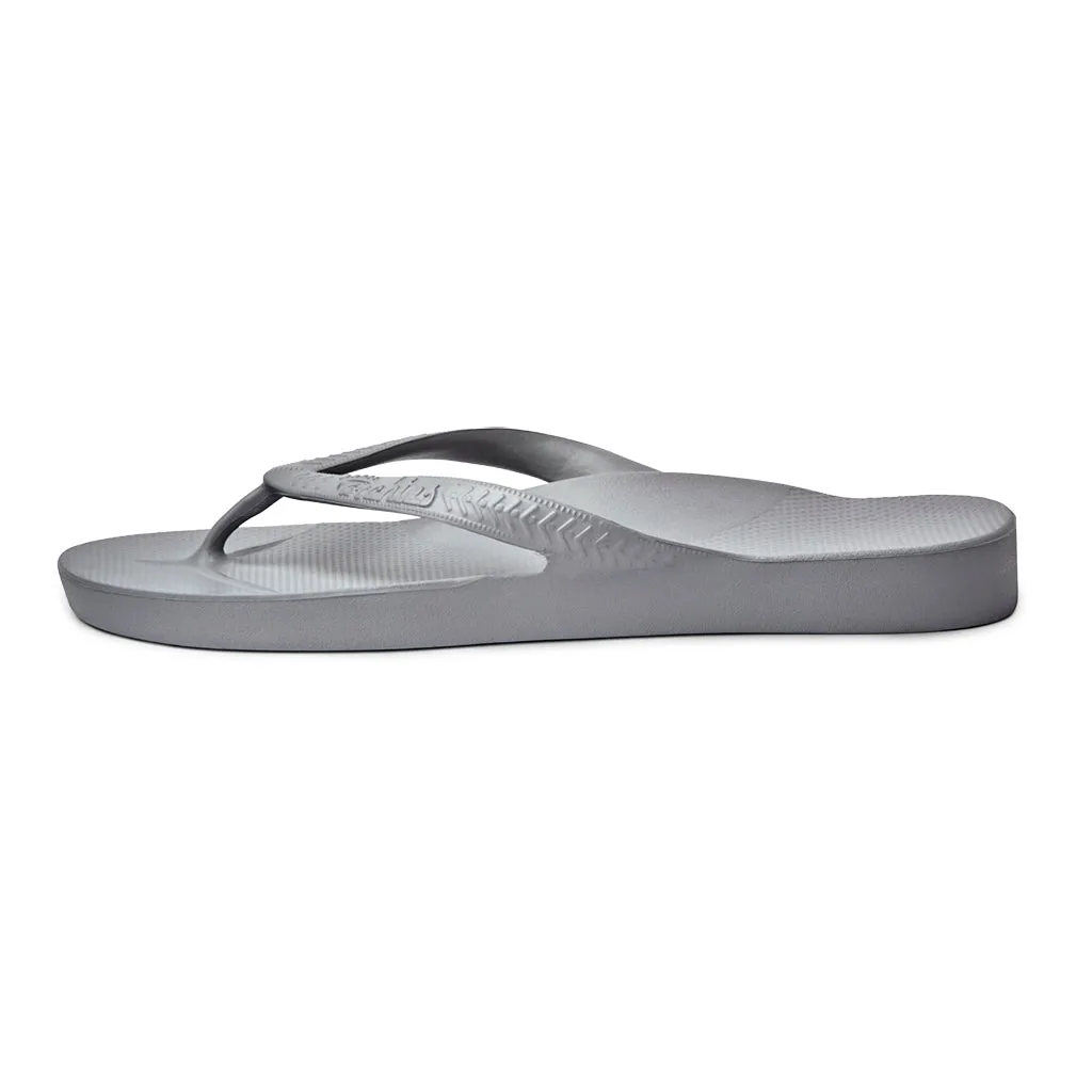 Archies Arch Support Flip Flops/Thongs - Grey