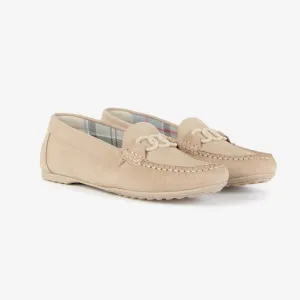 Barbour Astrid Ladies Nubuck Driving Shoe - Beige