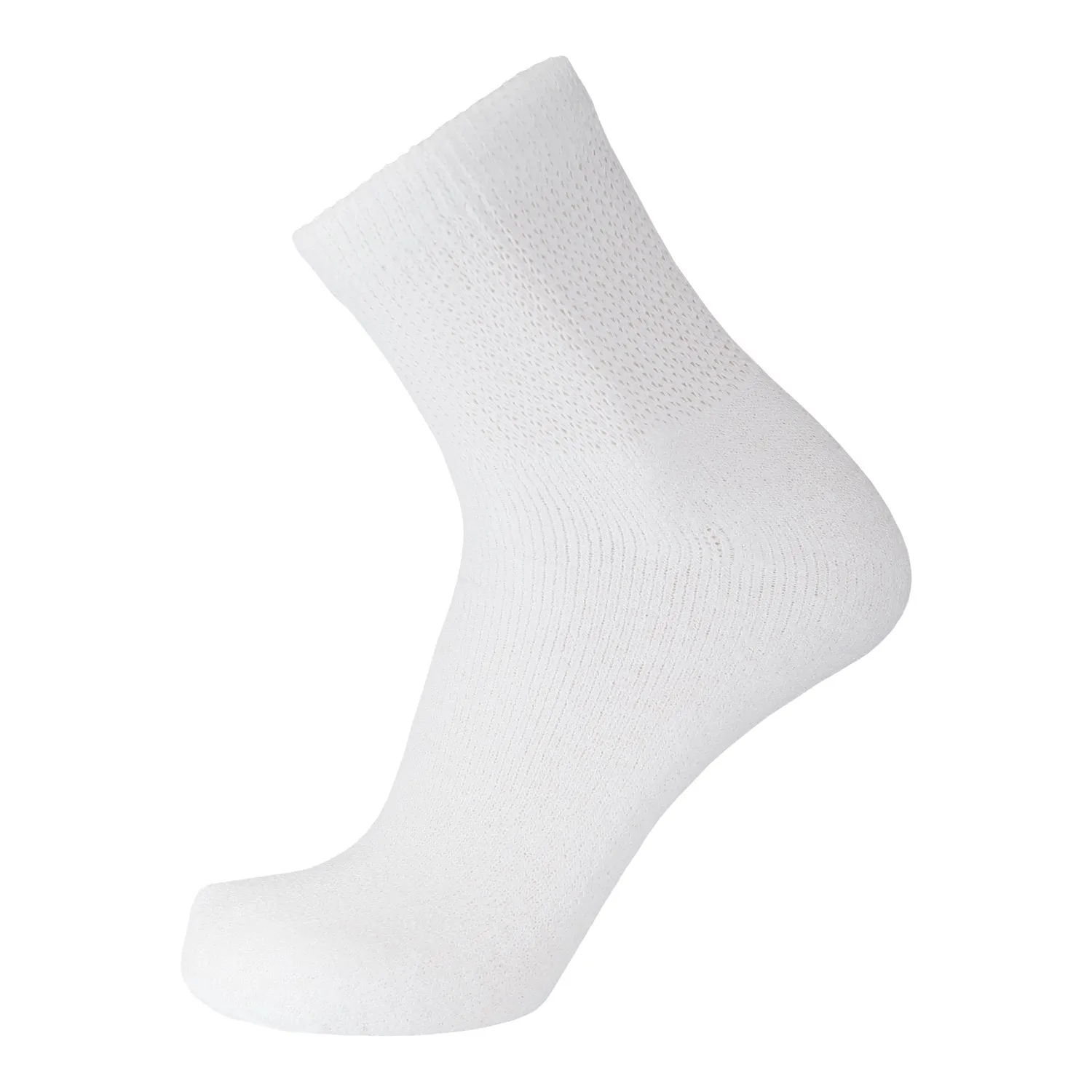 Big and Tall - 12 Pairs of Cotton Diabetic Quarter-Ankle Socks, Athletic King Size Socks (Socks Size 13-16)