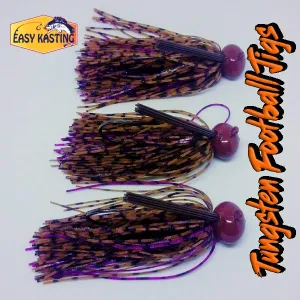 Bob Cox Tungsten Football Jig Made with PBJ Skirt Material 1/2oz