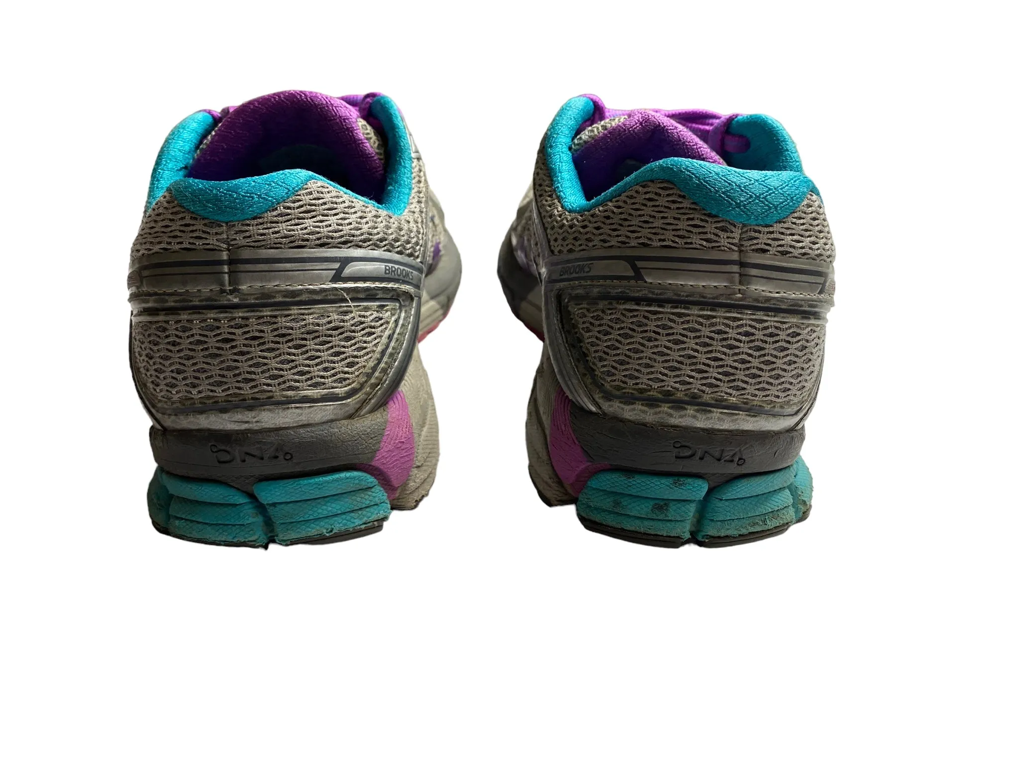 Brooks Adrenaline GTS 17 Grey Purple Running Shoes Women (Size: 11) 1202311B489