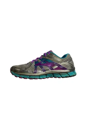 Brooks Adrenaline GTS 17 Grey Purple Running Shoes Women (Size: 11) 1202311B489