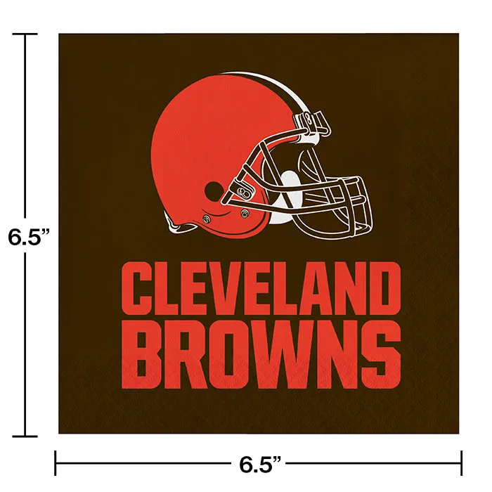 Bulk Cleveland Browns Luncheon Napkins (192 per Case)