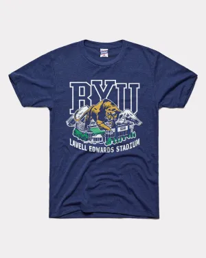 BYU Lavell Edwards Stadium Navy T-Shirt