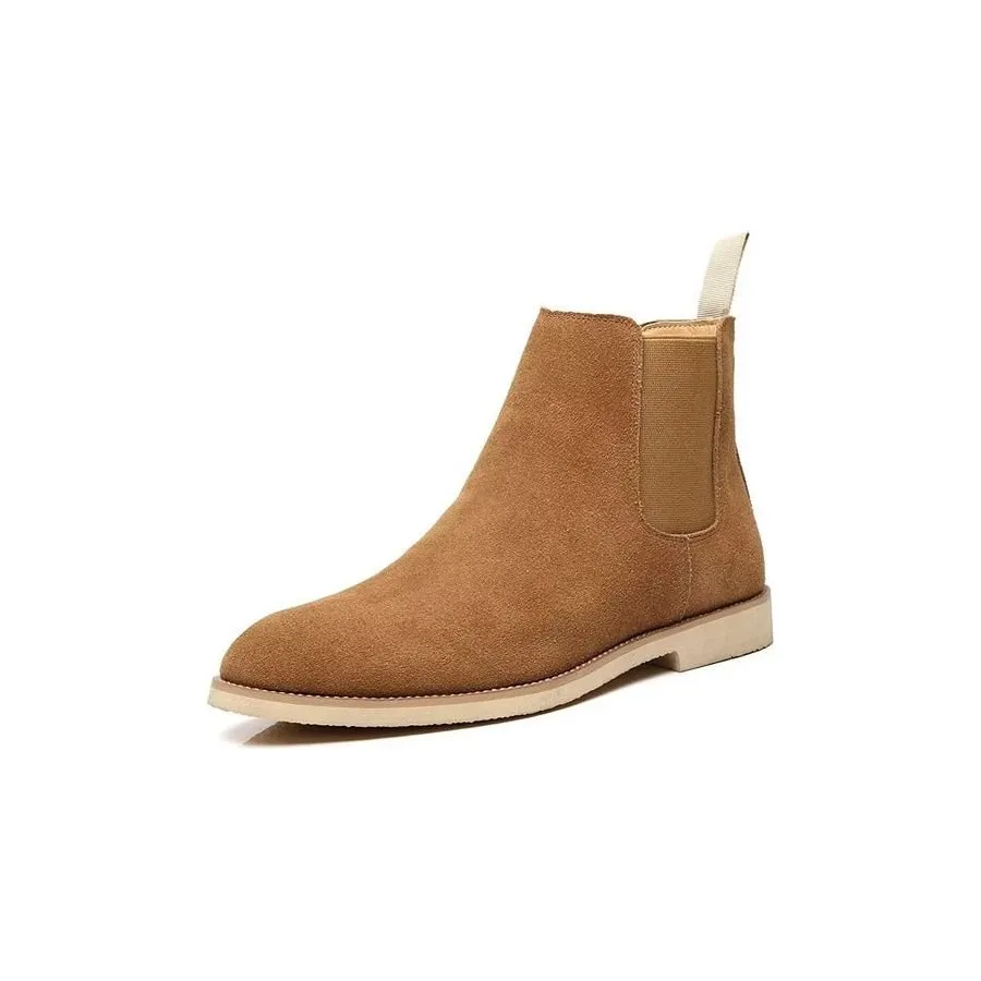 Chic Rome Embossed Pointed Toe Chelsea Boots