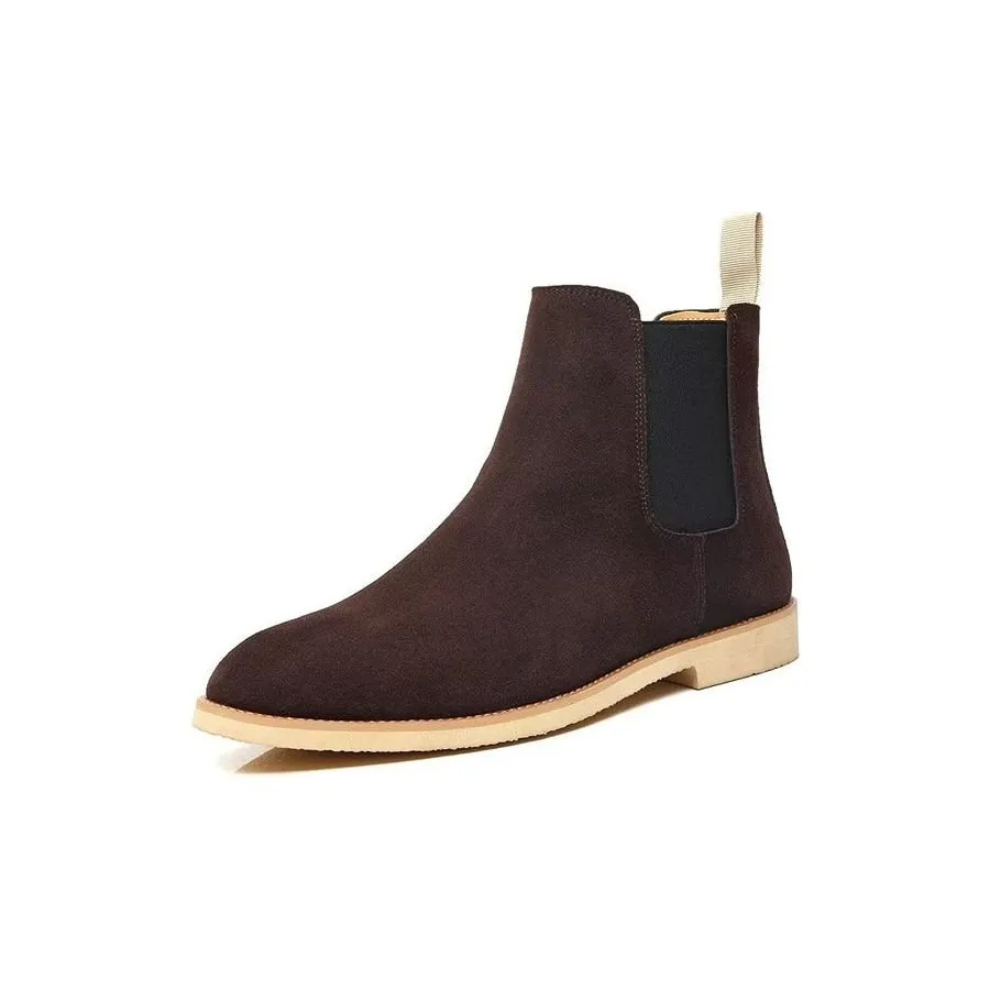 Chic Rome Embossed Pointed Toe Chelsea Boots