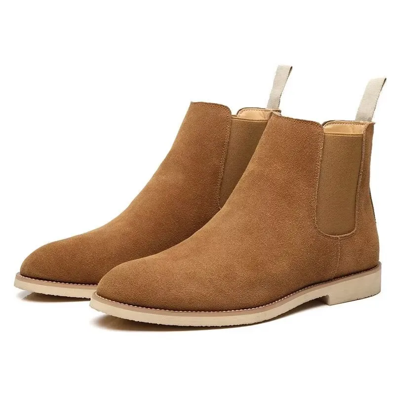 Chic Rome Embossed Pointed Toe Chelsea Boots