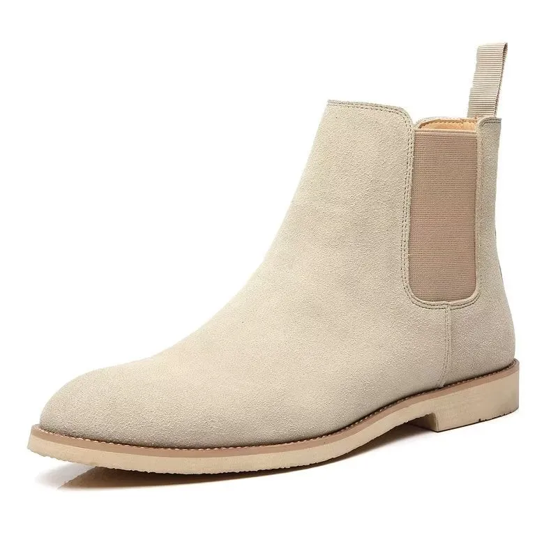 Chic Rome Embossed Pointed Toe Chelsea Boots