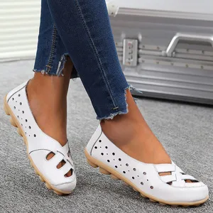 Cilool Summer Flat-bottomed Sandals Hollow Shoes CP01