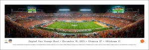 Clemson Tigers 2015 Orange Bowl Champions Panoramic Poster Print - Blakeway Worldwide