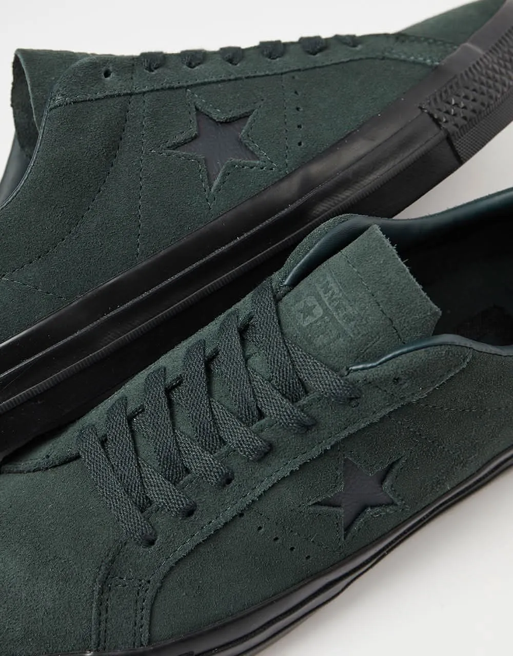 Converse One Star Pro Classic Suede Skate Shoes - Secret Pines/Black/Black