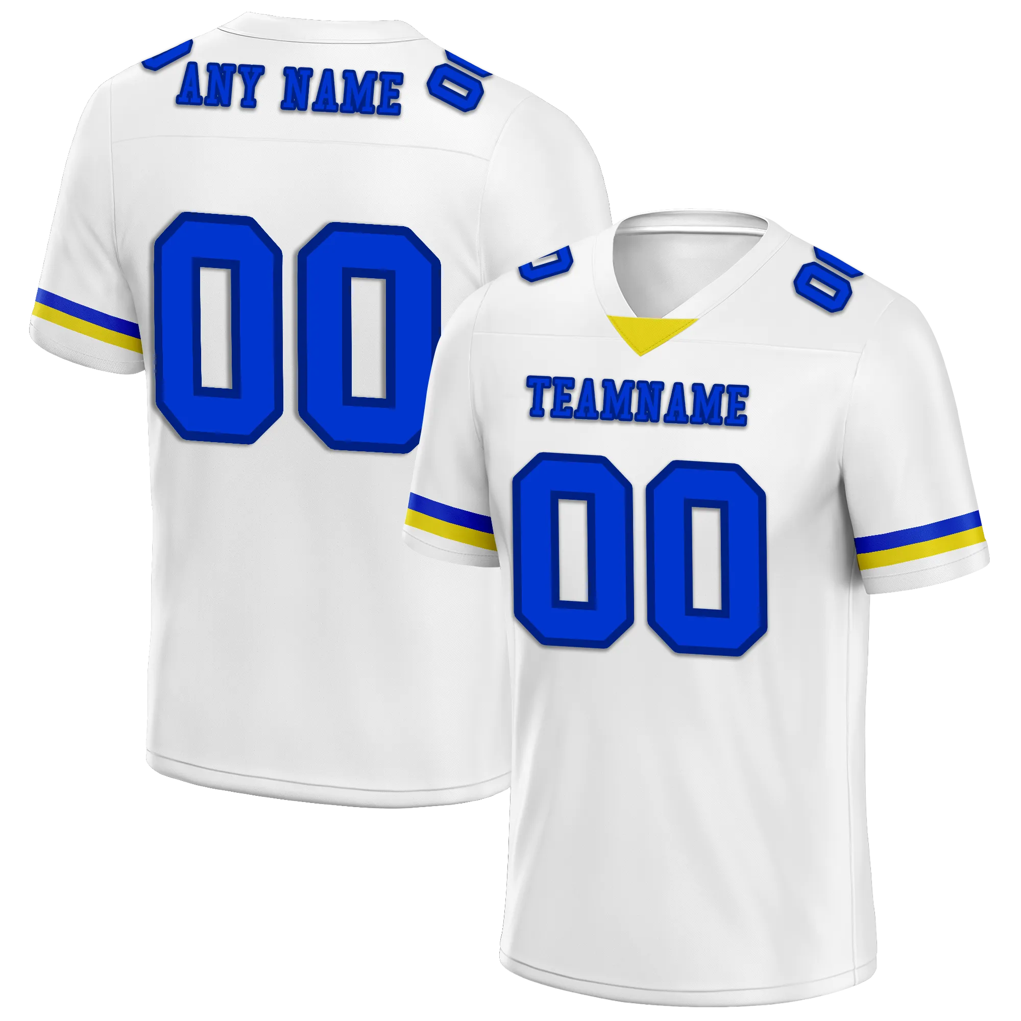 Custom White Classic Style Personalized Authentic Football Jersey FBJ02-bd0a7008