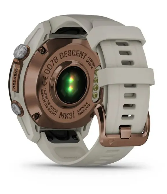 Descent™ Mk3i – 43 mm Bronze PVD titanium con cinturino in silicone French grey - 010-02753-14