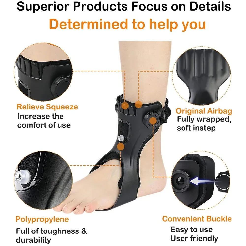 Drop Foot Brace Orthosis AFO AFOs Ankle Support With Comfortable Inflatable Airbag for Hemiplegia Stroke Shoes Walking