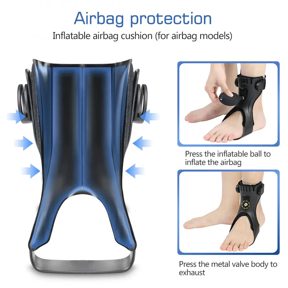 Drop Foot Brace Orthosis AFO AFOs Ankle Support With Comfortable Inflatable Airbag for Hemiplegia Stroke Shoes Walking