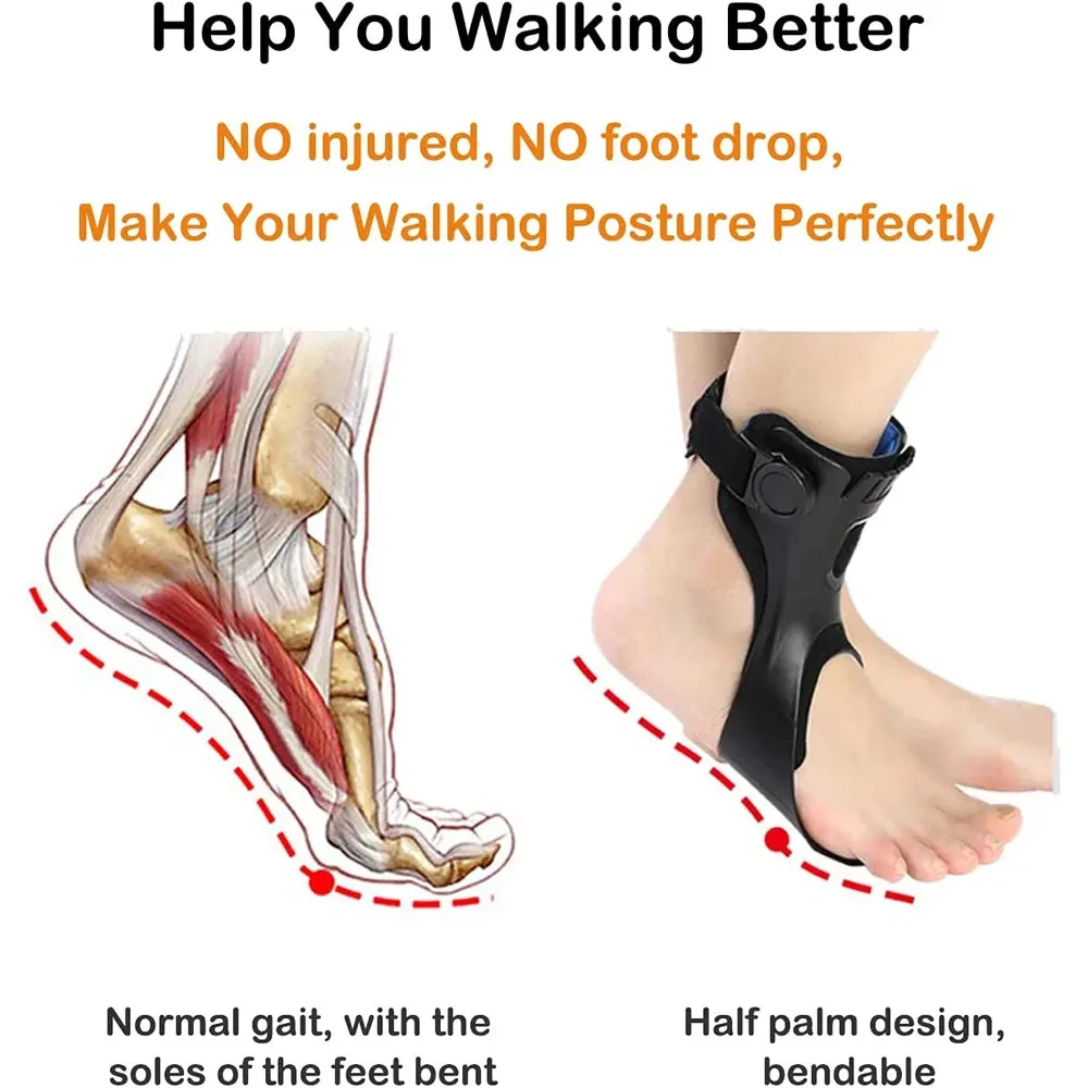 Drop Foot Brace Orthosis AFO AFOs Ankle Support With Comfortable Inflatable Airbag for Hemiplegia Stroke Shoes Walking