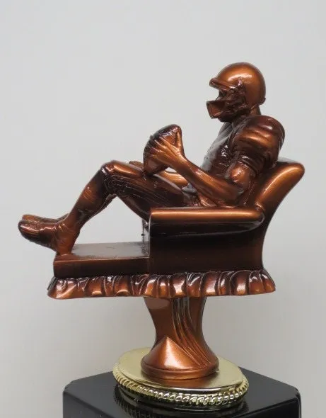 Fantasy Football League Trophy Award Armchair Quarterback Football Trophy League Winner 9" Custom Personalized Trophy Free Engraving