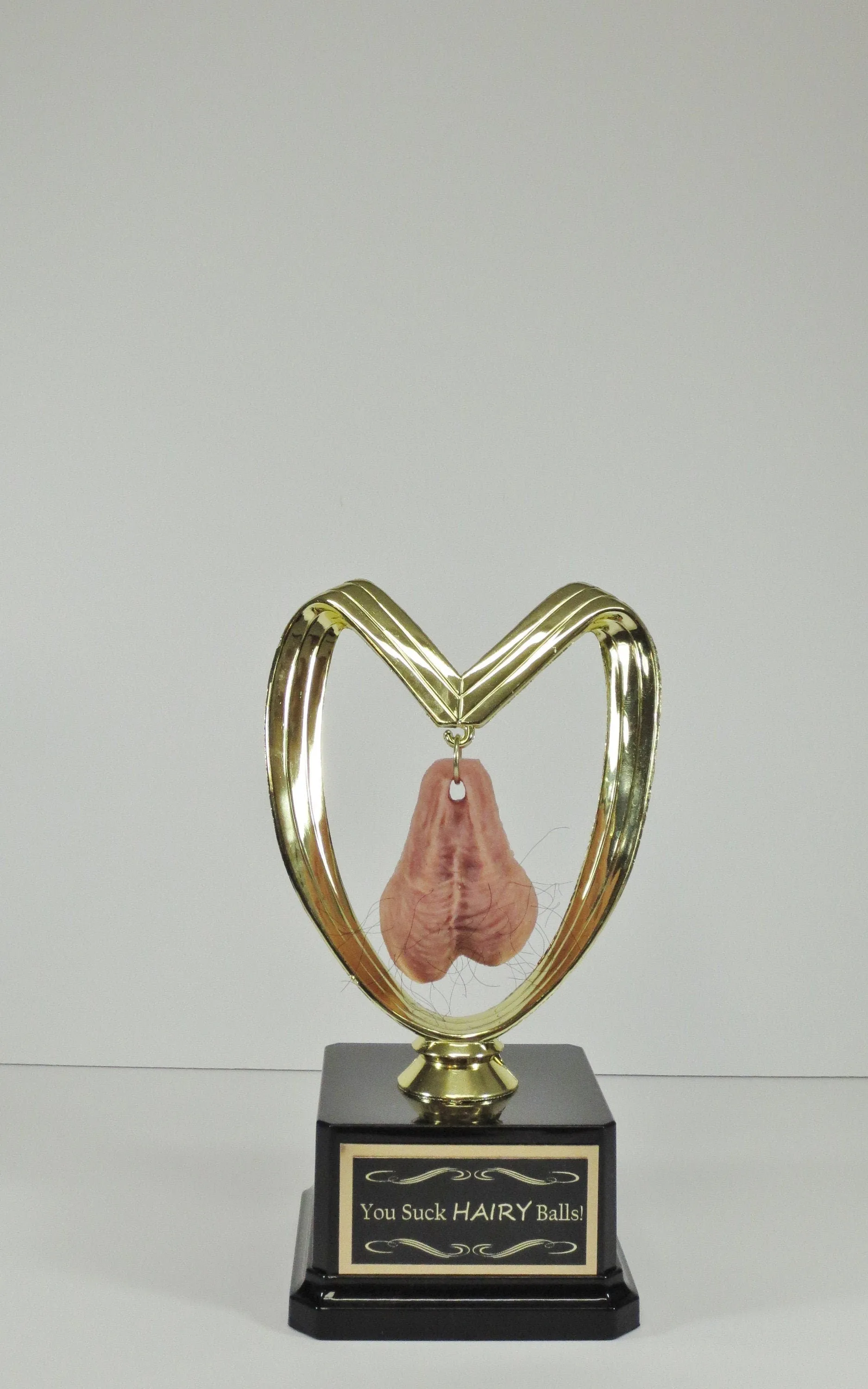 Fantasy Football Trophy Sacko You Suck HAIRY Balls Loser Trophy Last Place FFL You've Got Balls Funny Trophy Adult Humor Gag Gift Testicle