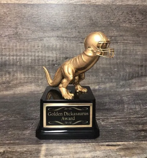 Funny Trophy Fantasy Football League LOSER Sacko Trophy FFL Last Place Dickasaurus Award Penis Trophy You're A Dick Sacko Award