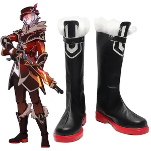 Genshin Impact Fatui Skirmisher Pyroslinger Bracer Shoes Cosplay Boots