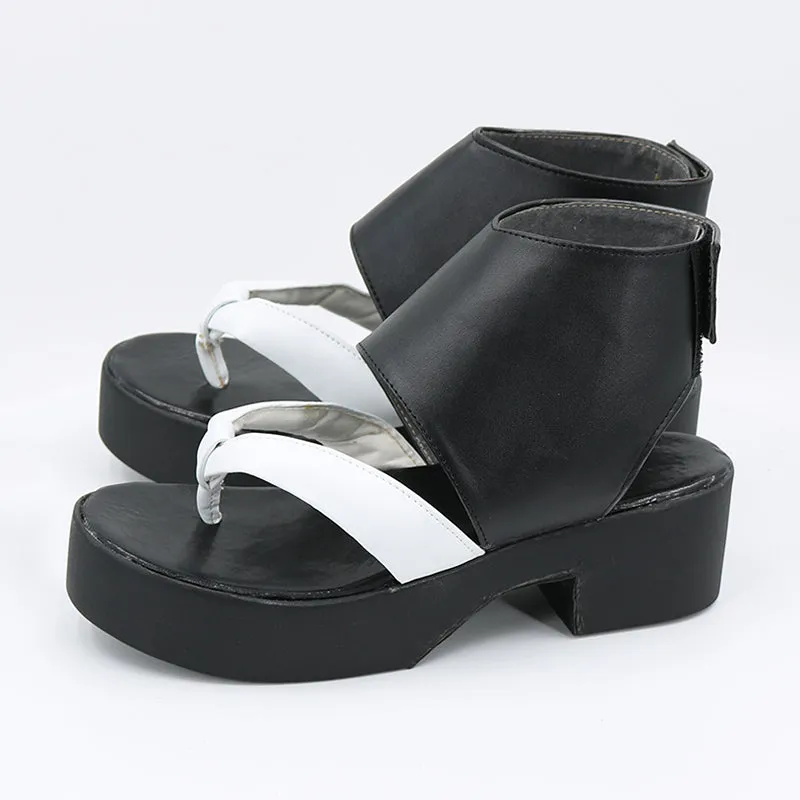Genshin Impact Kaedehara Kazuha Black Cosplay Shoes