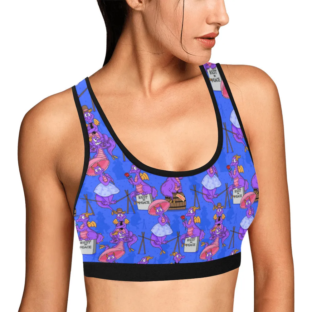 Haunted Mansion Figment Women's Athletic Sports Bra