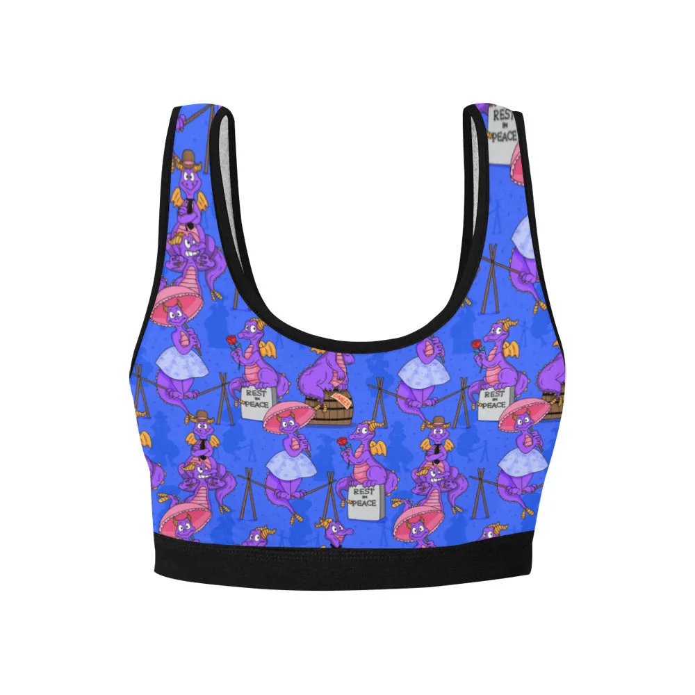 Haunted Mansion Figment Women's Athletic Sports Bra