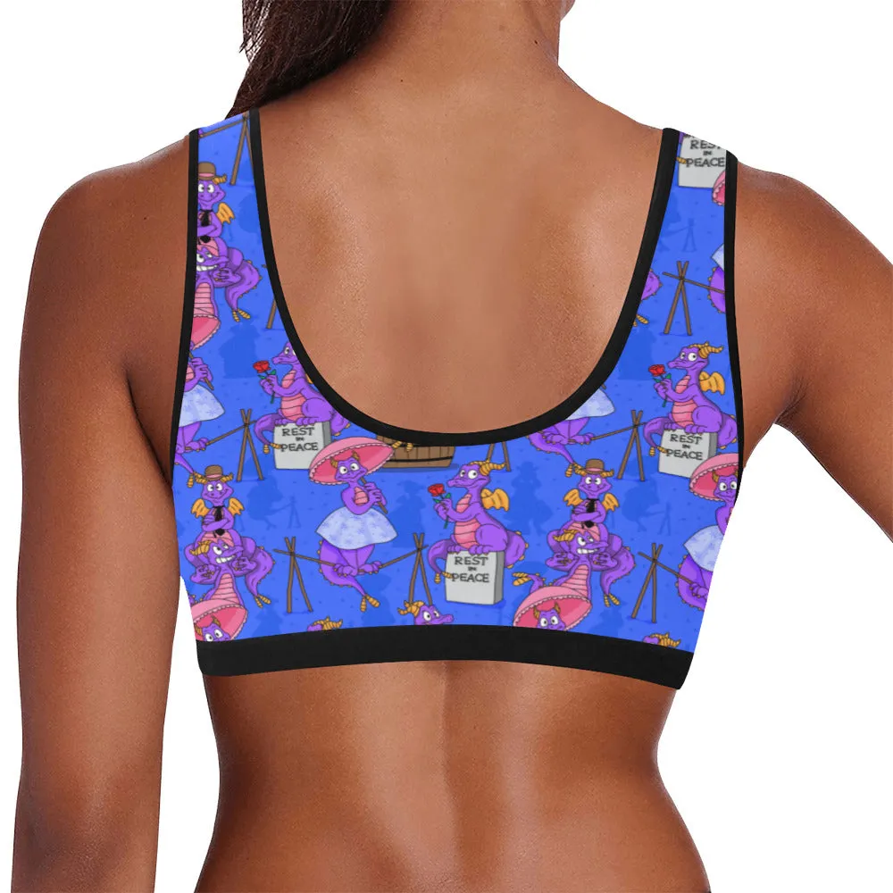 Haunted Mansion Figment Women's Athletic Sports Bra