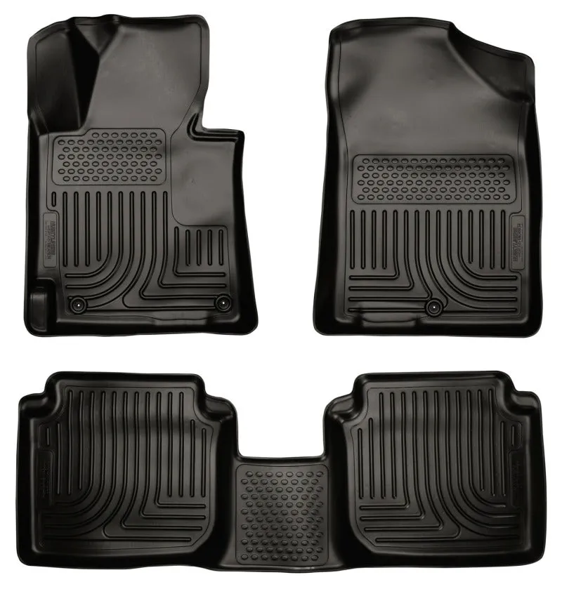 Husky Liners Front/2nd Seat Floor Liner Weatherbeater Plastic Black - Hyundai Elentra 2011-13