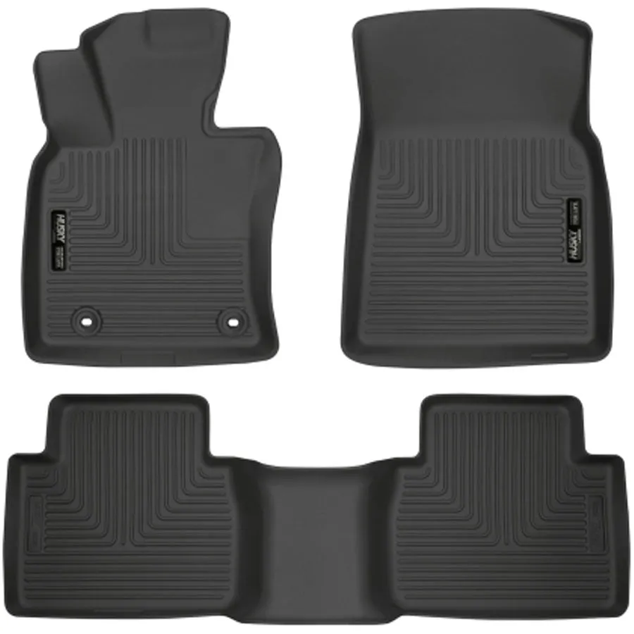 Husky Liners WeatherBeater Floor Liner - Front & Rear | 2024-2018 Toyota Camry