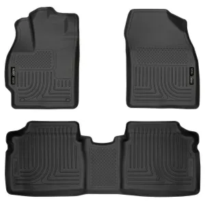 Husky Liners Weatherbeater Floor Liners Black- Front & Rear | 2014-2010 Toyota Prius