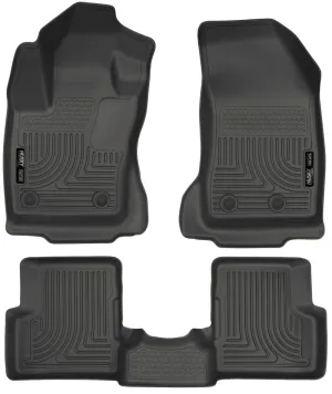 Husky Liners WeatherBeater Front/Rear Floor Liner - Black - Jeep Renegade 2015-21 (Pair)