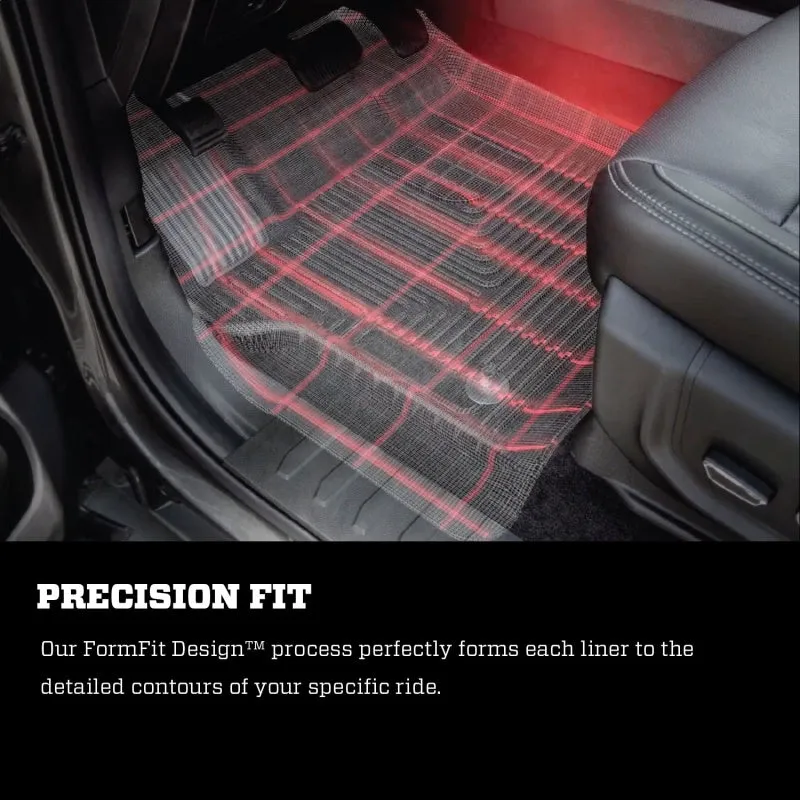 Husky Liners X-Act Contour 2nd Row Floor Liner - Black - Crew Cab - GM Fullsize Truck 2014-15