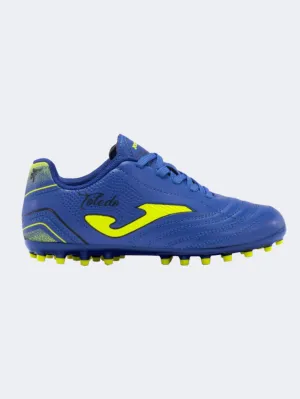 Joma Toledo 2404 Ag Kids Football Shoes Royal/Yellow