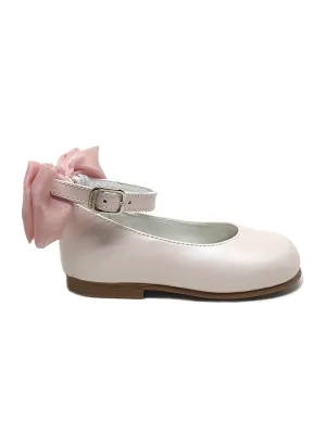 Kid's Ballerina Leather shoe with Bow-191075-16